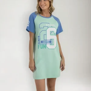 Camisola Verano Mujer Jersey Lencatex 26812 Verde S