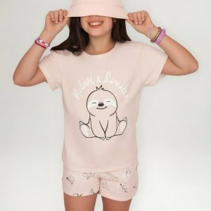 Pijama Verano Jersey Lencatex 26902 Rosa 8