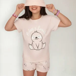 Pijama Verano Jersey Lencatex 26902 Rosa 16
