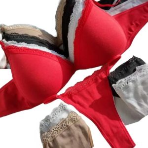 Pack X3 Conjunto Triangulo Soft Algodón Mia Carezza 8010