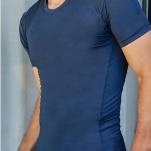 Remera Deportiva Tipico Art 1130 Para Hombre Azul Liso 38