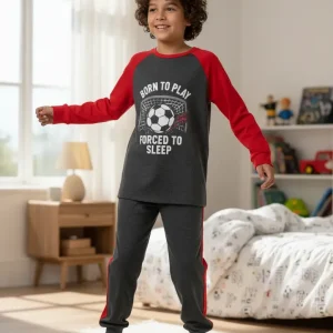 Pijama Invierno Cómodo Jersey Talle 4 Al 16 Lencatex 26931 Gris Topo 10