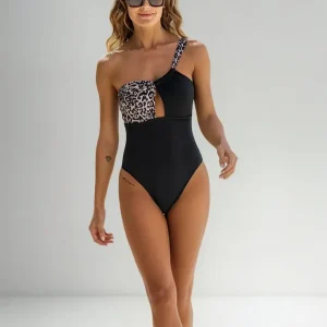 Traje De Baño Enteriza Triángulo Bianca Mare 26205 Negro 2