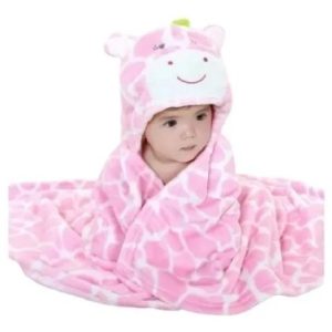 Frazada Manta Recibidora Bebe C/ Capucha Infantil Super Soft
