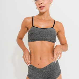 Bikini Lycra Glitter Con Culotte Y Top - Agatha 70450
