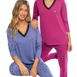 Pijama Invierno Mujer Susurro 3223 Talles Grandes Hasta El 8