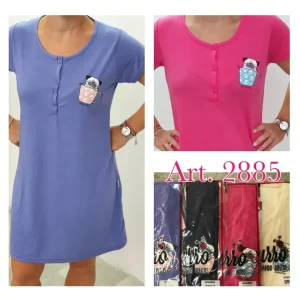 Camisón, Remerón C/botones Susurro 2885 Talles Grandes Al 8