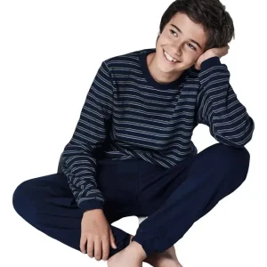 Pijama Varon Niños Interlock Rayado Tipico 765n
