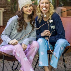 Pijama Invierno Mujer 25503 Bianca Secreta Azul 1