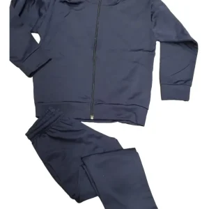 Conj. Colegial Campera Pantalón Acetato Niños 6 A 16 Azul