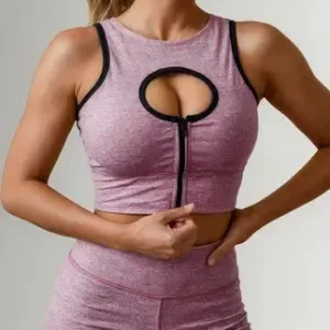 Conjunto Deportivo Top Y Calza Levanta Cola Dlirio2161 Rosa L/xl