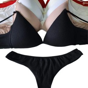 Pack X3 Conjuntos Triangulo Soft Algodon Basic Less New A900