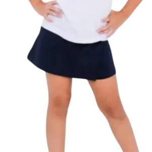Short Pollera Colegial Aigodon Rústico Para Niña