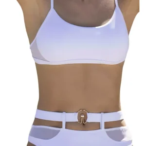 Malla Bikini Top Con Detallles En Tul Less Andressa 25011