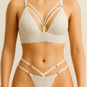 Pack X3 Conjuntos De Bralette Con Tiras Pecho Y Less Ss 2566 Surtido Xl/xxl