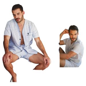Pijama Camisero Hombre 100% Algodón Tipico 527 Talles Grande