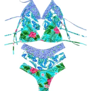 Bikini De Mujer Estampada De Triangulo Y Less - Art. 700