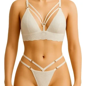 Pack X3 Conjuntos De Bralette Con Tiras Pecho Y Less Ss 2566 Surtido M/l