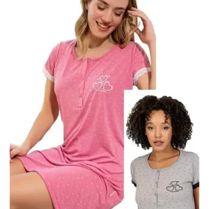 Camisón Remerón Manga Corta Susurro 3270 Talles Grandes Al 8