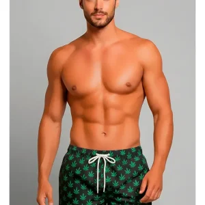 Malla Short Hombre Estampado Cindisami 55097 Negro 55097 2xl/3xl