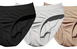 Pack X3 Tiro Corto Sin Costura Lisa Bombacha Maxima 404 Blanco/negro/avellana L-xl