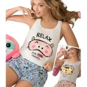 Pijama Mujer Verano De Jersey Algodón Lencatex 22701