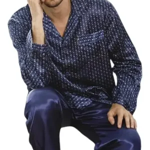 Pijama Invierno Hombre Raso Estampado Tipico 560