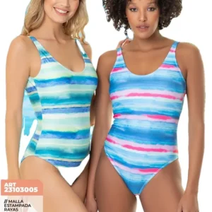 Malla Enteriza Estampada Bianca Mare 23103005 Talles Grandes