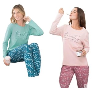 Pijama Invierno De Jersey Lencatex 24314 Talles Grandes