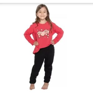 Pijama Invierno Nena Algodón C/pantalón Polar Bianca 20694
