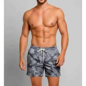 Malla Short Hombre Estampado Cindisami 55097 Gris 55097 2xl/3xl