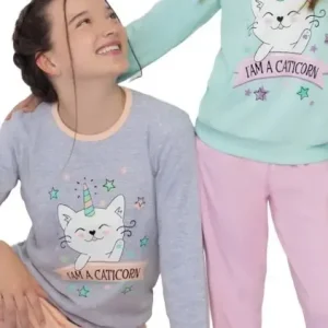 6051 Pijama Interlock Estampado