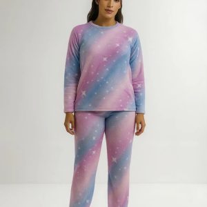 Pijama Invierno Mujer Polar Soft Luminoso Terrenal
