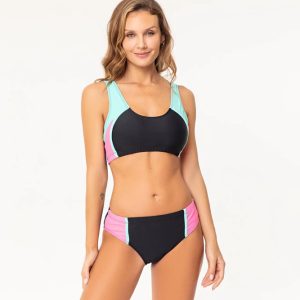 Bikini Deportivo Licra Mujer Bianca Mare 26243 Negro 1