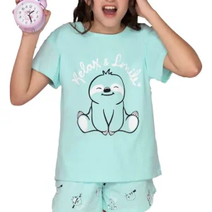 Pijama Verano Jersey Lencatex 26902 Verde Claro 16