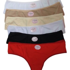 Culotteless Pack X 6 Algodón Y Lycra Lisa 1009 Surtido Liso Unico