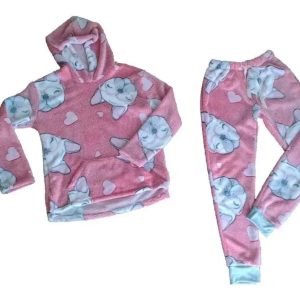 Pijama Invierno Juvenil Super Polar C/capucha Tipico 5610