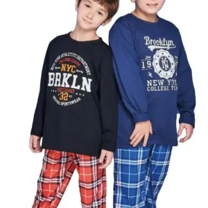 Pijama Varon Niños Invierno De Algodón Miss Rachel 7161
