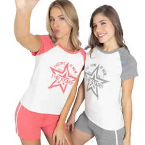 Pijama Verano Mujer Jersey Lencatex 26714 Hasta Talle 6 Gris 5