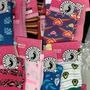 Pack X 6 Medias 3/4 Mundo Medias De Dama Estampado  Surtidas Único