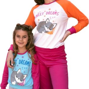 Pijama Invierno Nena, Niña Interlock Estampado Marey 6044