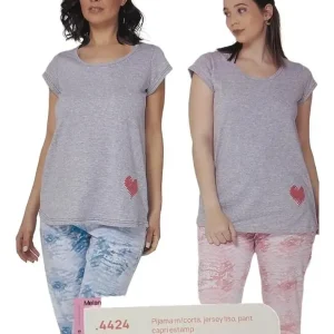 Pijama Verano Capri Algodón Miss Rachel 4424 Talles Grandes