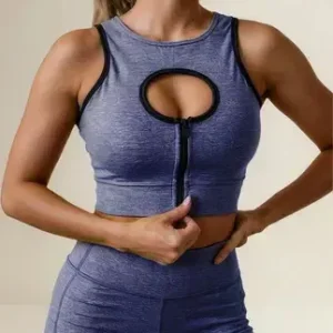 Conjunto Deportivo Top Y Calza Levanta Cola Dlirio2161 Azul L/xl