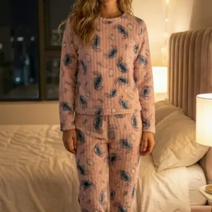 Pijama Mujer Polar Super Soft Bianca 76421 Estampado Rosa Morley Soff L-xl