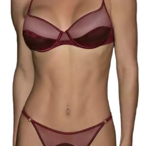 Conjunto Con Base Less Tul Andressa 5797 Cherry 90