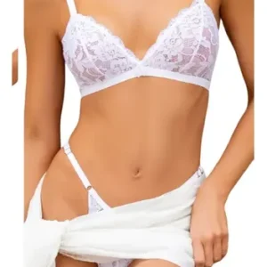 Conjunto Sin Taza De Puntilla Less Regulable Brigitte 1108