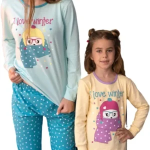 Pijama Invierno Nena, Niña Jersey Estampado Marey 6045