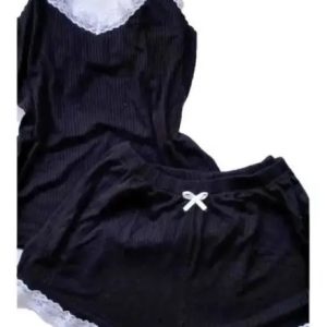 Pijama Sexy Puntilla Y Espalda Cruzada Bianca Secreta 20430