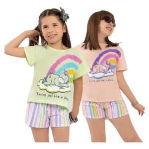Pijama Verano Nena De Jersey Estampado Lencatex 24950