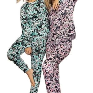 Pijama Invierno Mujer De Jersey Algoón Lencatex 23354